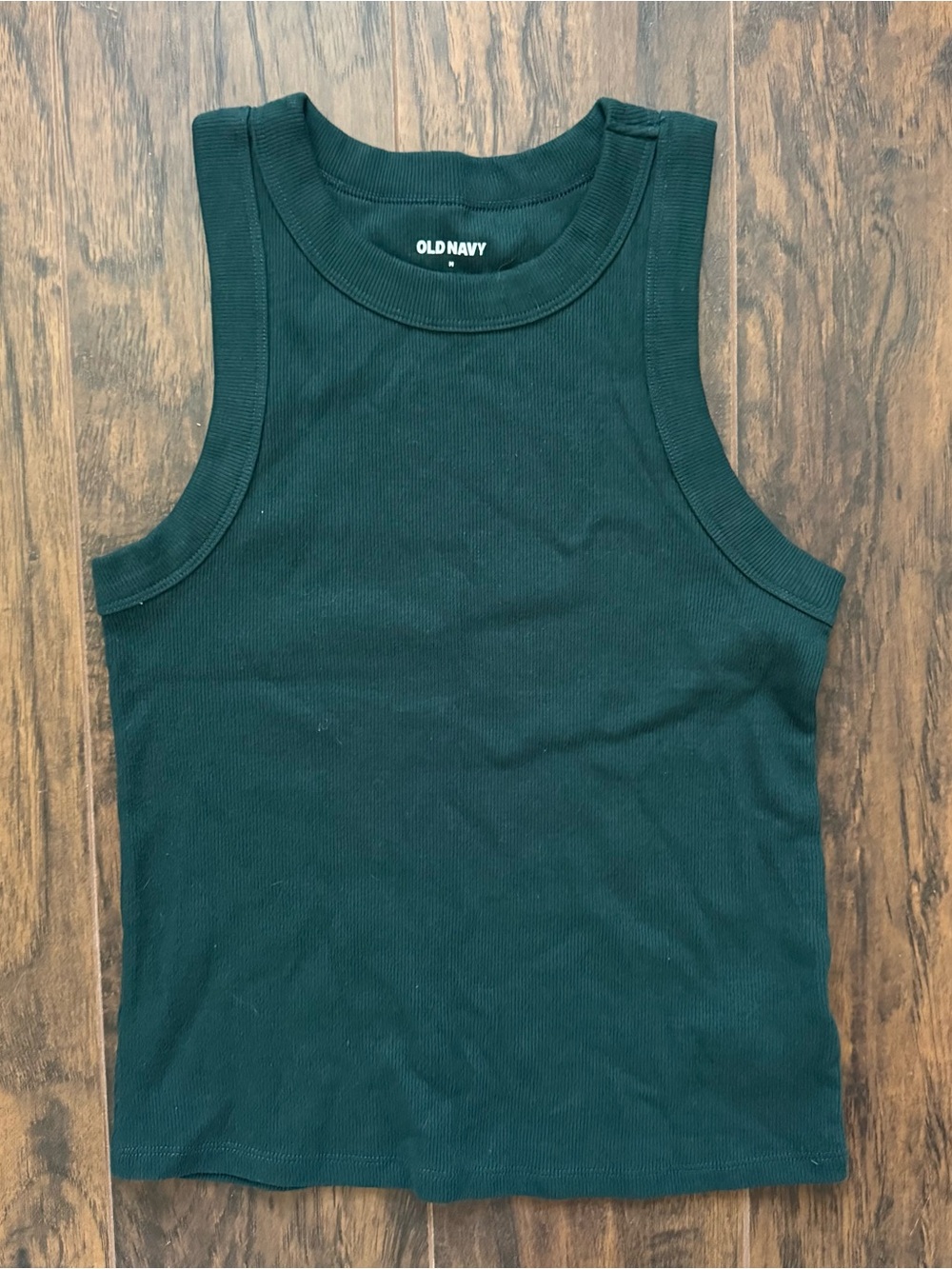 Old Navy Medium Green High Neck Tank Top